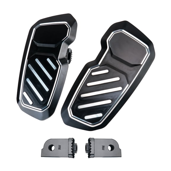Rider Footpegs Insert Kit Raised twill Fit for Low Rider S/Softail Slim FLSL 107 / Lower Rider FXLR 107 / Street Bob FXBB 107 / Fat Bob FXRB 107/ Sport Glide FLSB 107 / FXLRS 2018-2022 / Breakout