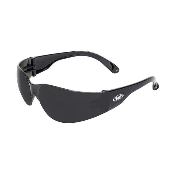 Rider Gloss Black Frame & Super Dark Lenses Safety Glass
