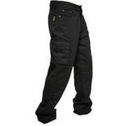 Rider Protec Mens Motorcycle Cargo Pants Protective Aramid Lining Motorbike Riding Hip and Knee Armour Jeans