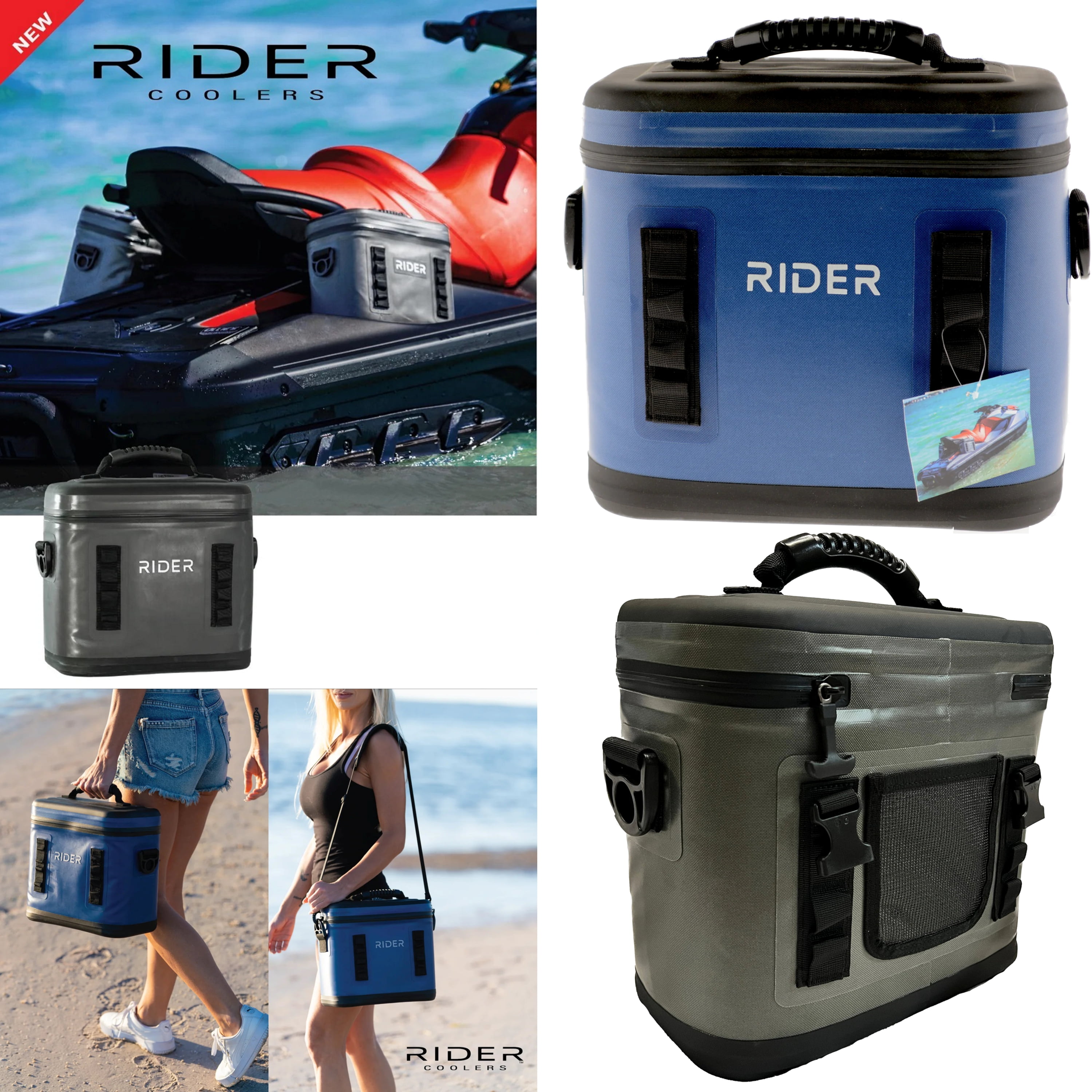Rider Twin Insulated Cooler Bags Universal for Jet Ski SeaDoo All
