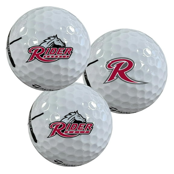 Rider University Broncos Logo Edition Taylormade Distance+ Golf Balls 12-Pack (Dozen)