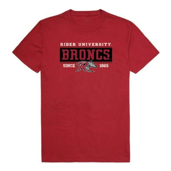 Rider University Established T-Shirt, Cardinall - Small