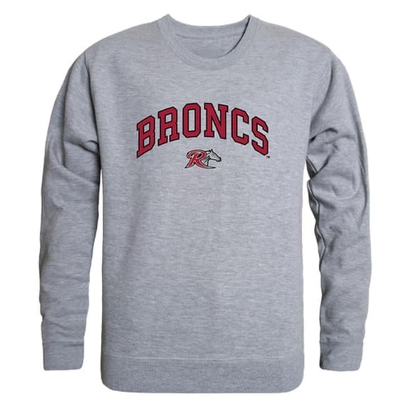 Rider University Men Campus Crewneck Sweatshirt, Heather Grey - 2XL