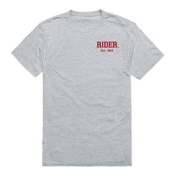 Rider University Men Practice T-Shirt, Heather Grey - Medium