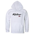 thumbnail image 1 of Rider University Script Hoodie, White - Medium, 1 of 1
