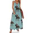 thumbnail image 1 of Rider and Race Horse In Full Gallop Sleeveless Dress sexy dress evening dresses ladies Dress, 1 of 7