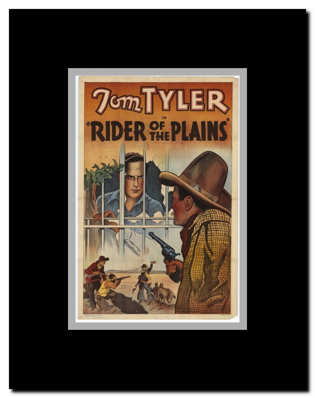 Rider of the Plains Framed Movie Poster