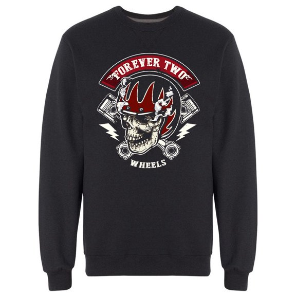 Riders Design Forever Two Wheels Sweatshirt Men -Image by Shutterstock, Male Small