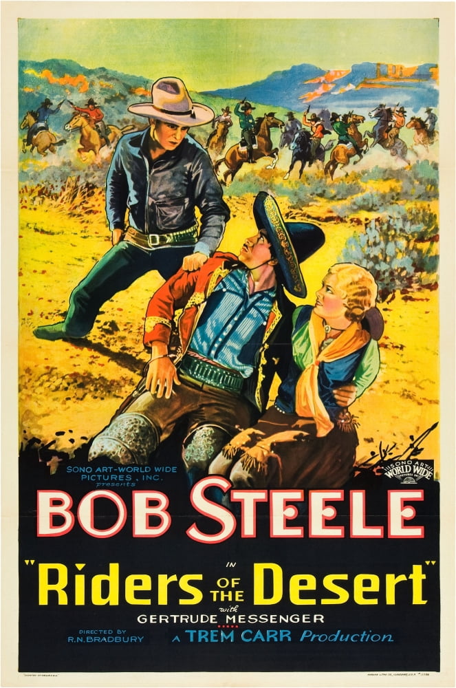 Riders Of The Desert Canvas Art - (11 x 17)