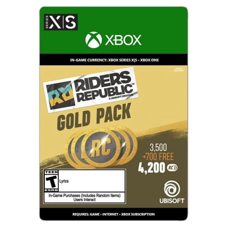 Riders Republic Coins Gold Pack 4,200 Credits - Xbox One, Xbox Series X|S [Digital]