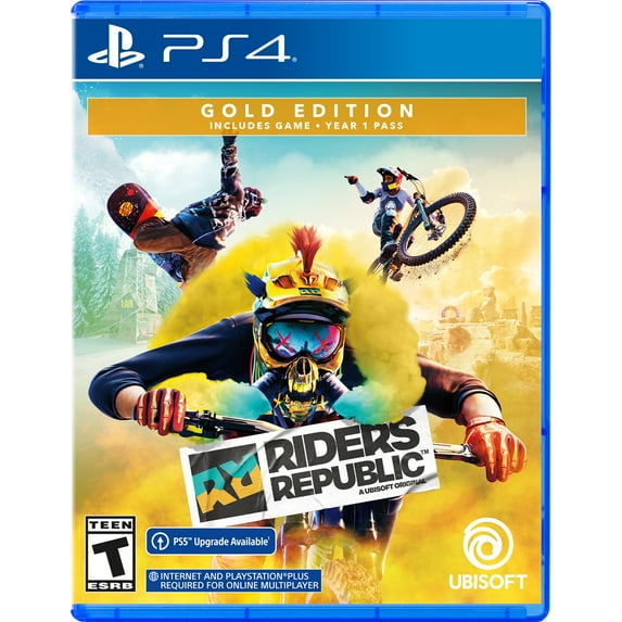 Riders Republic, PlayStation 4 Gold Edition With Free upgrade to the digital PS5 Version, Pre-Order Bonus