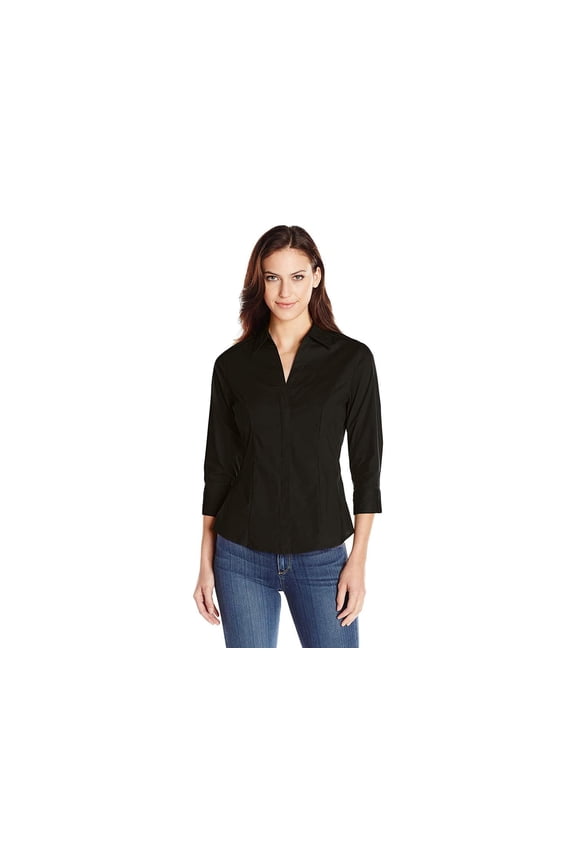 Riders by Lee® Indigo Easy Care 3/4 Sleeve Woven Shirt