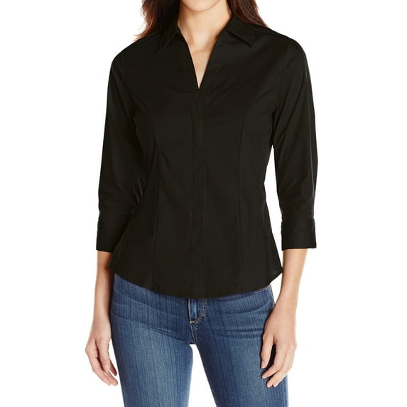 Riders by Lee® Indigo Easy Care 3/4 Sleeve Woven Shirt