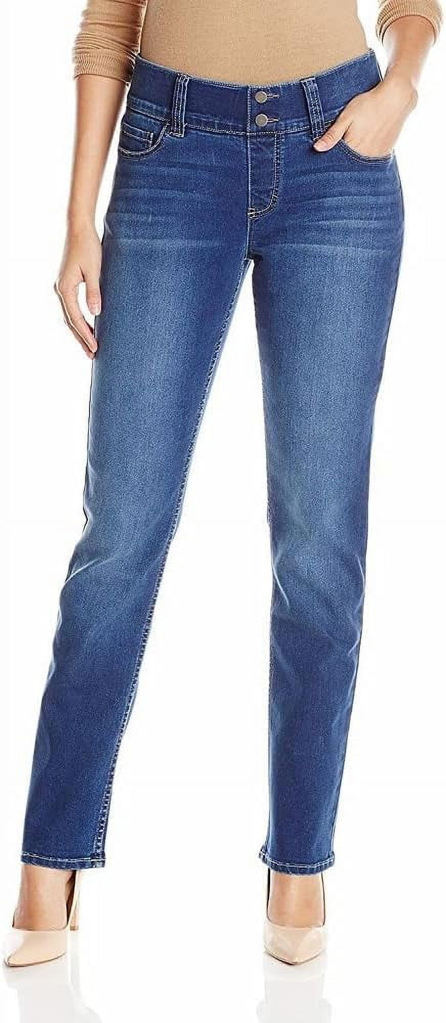 Riders by Lee Indigo Women's Pull-On Waist Smoother Straight-Leg Jean 10