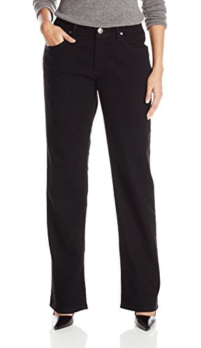 Riders by Lee Indigo Women's Relaxed Fit Straight Leg Jean, Black, 18 ...