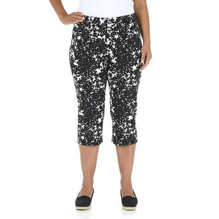 Riders by Lee Women's Plus-Size Floral Capri Pants 