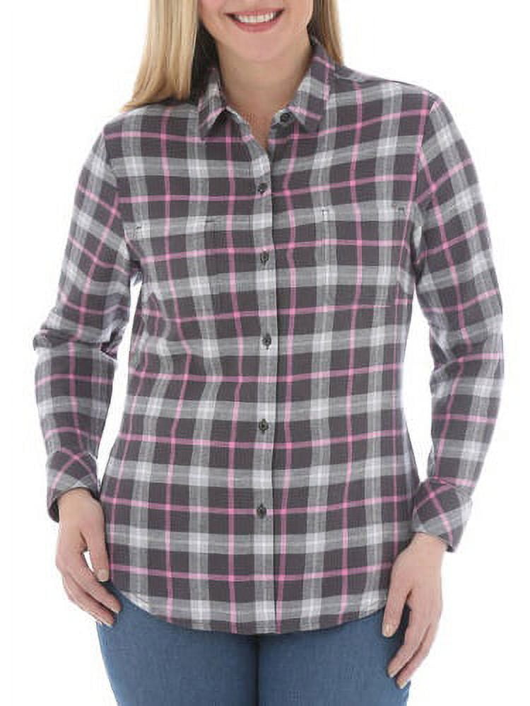 walmart women's lee flannel shirts