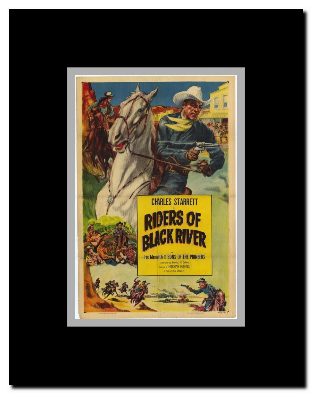 Riders of Black River Framed Movie Poster