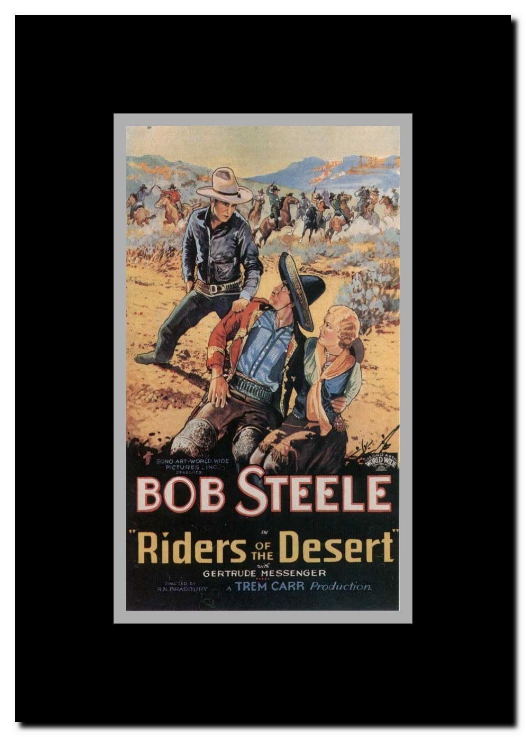 Riders of the Desert Framed Movie Poster