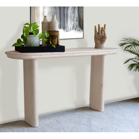 Mango Furniture Co. Inc. Ridge Console Table-Solid Pine Wood, Natural Finish