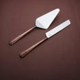thumbnail image 1 of Ridge Copper Antique Cake Server Set, 1 of 6