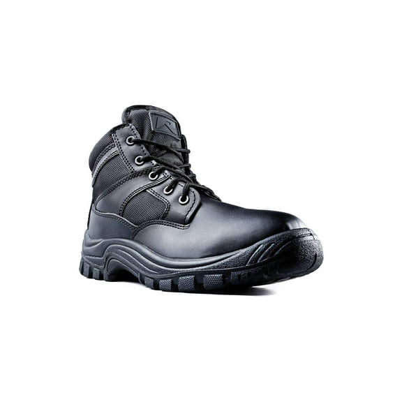 Ridge Footwear Men's Nighthawk Mid Size 6" Tactical Black Leather Boots - Size 12
