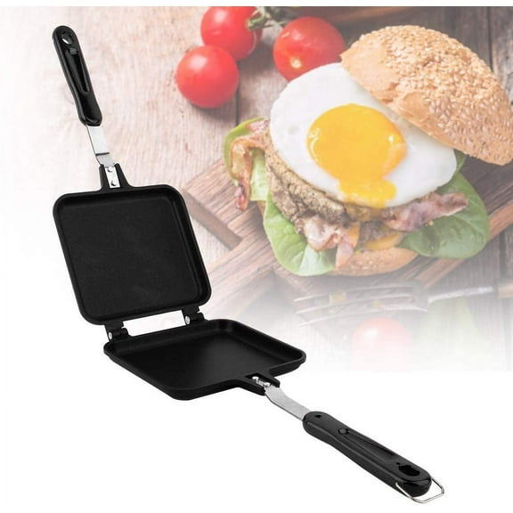 Ridge Monkey, Frying Pan,Double Sided Frying Pan, Non-stick Premium Iron Ceramic Coating Double Side Flip Pan Pancake Maker Household Kitchen Cookware for Pancakes Omelets French Toasts