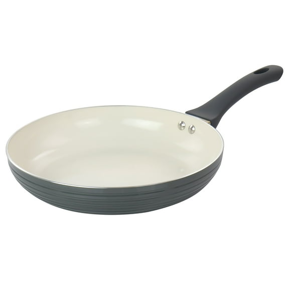 Ridge Valley 10 Inch Aluminum Nonstick Frying Pan in Grey