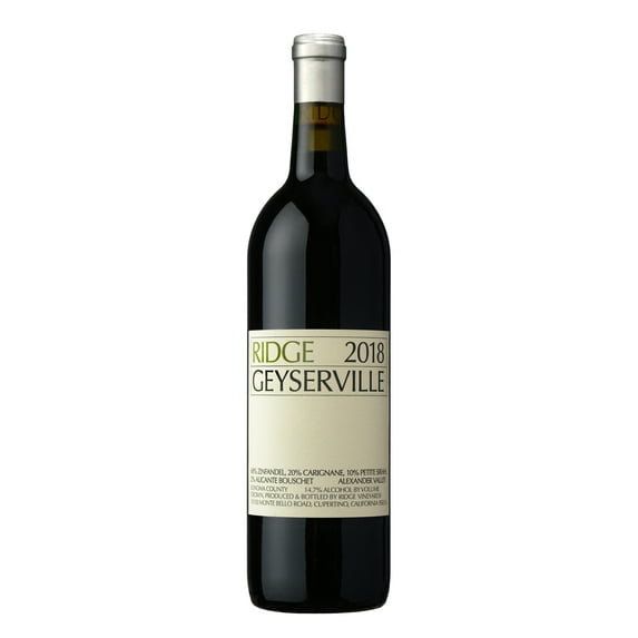 Ridge Vineyards Geyserville California Red Wine, 750 ml Bottle, 15% ABV