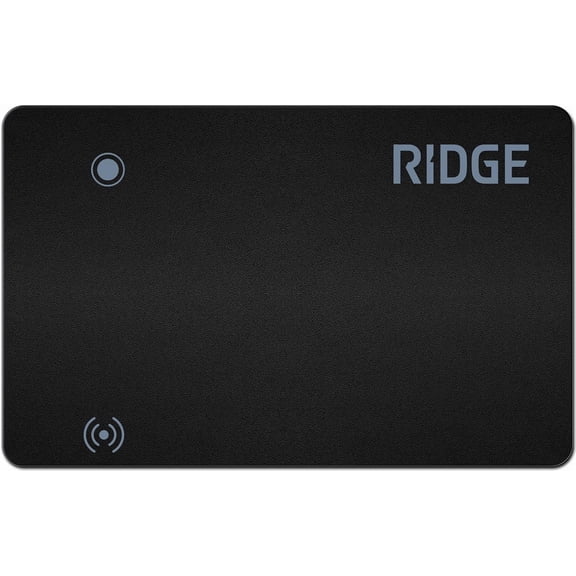 Ridge Wallet Tracker Card Compatible with Apple Find My, Slim Tracking Card - Wallet Finder, Item Locator for Luggage Tags, Passports, Phone - MFi Certified, IP68 Water Resistance (w Google)