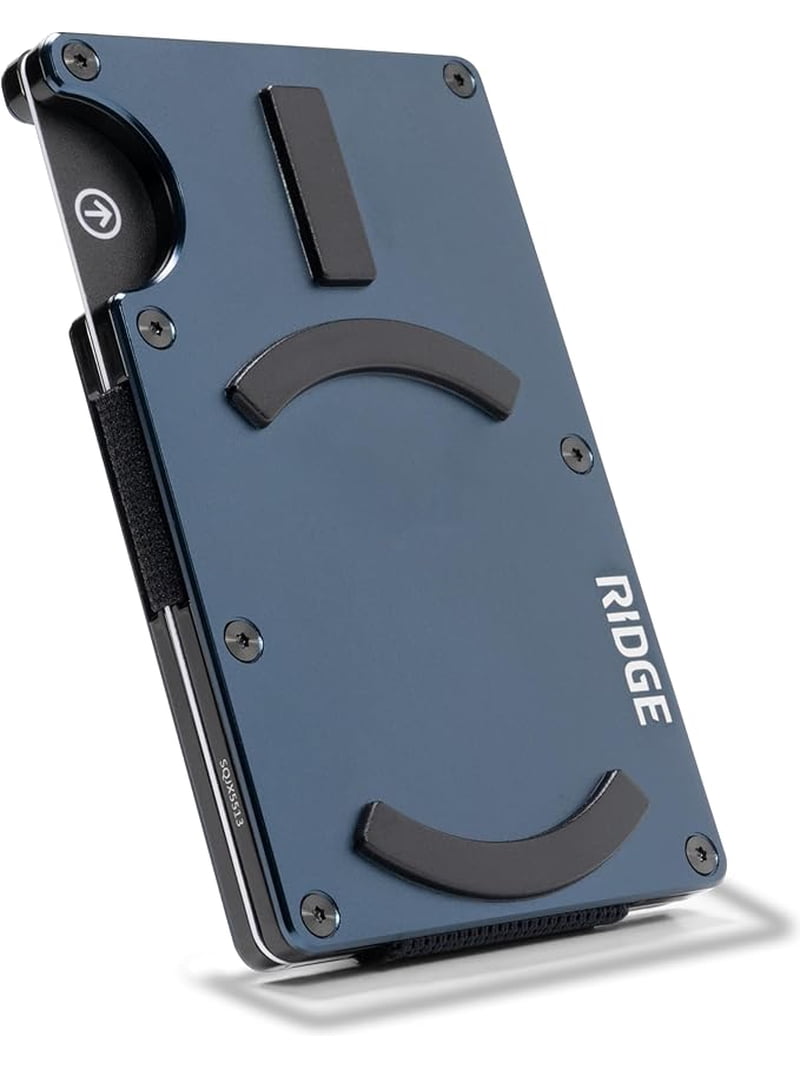 Ridge Wallets for Men Magsafe - Slim Minimalist Compact Wallet and Card  Holder, RFID Protected Front Pocket Wallets for Men with Integrated Cash  Strap (Alpine Navy) - Walmart.com