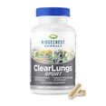 thumbnail image 1 of RidgeCrest Herbals ClearLungs Sport, Pre-Workout and Recovery Supplement for Muscle Endurance, Oxygen Intake and Lung Support Formula with Cordyceps, Rhodiola, Eleuthero  (60 Vegan Caps, 30 Serv), 1 of 7