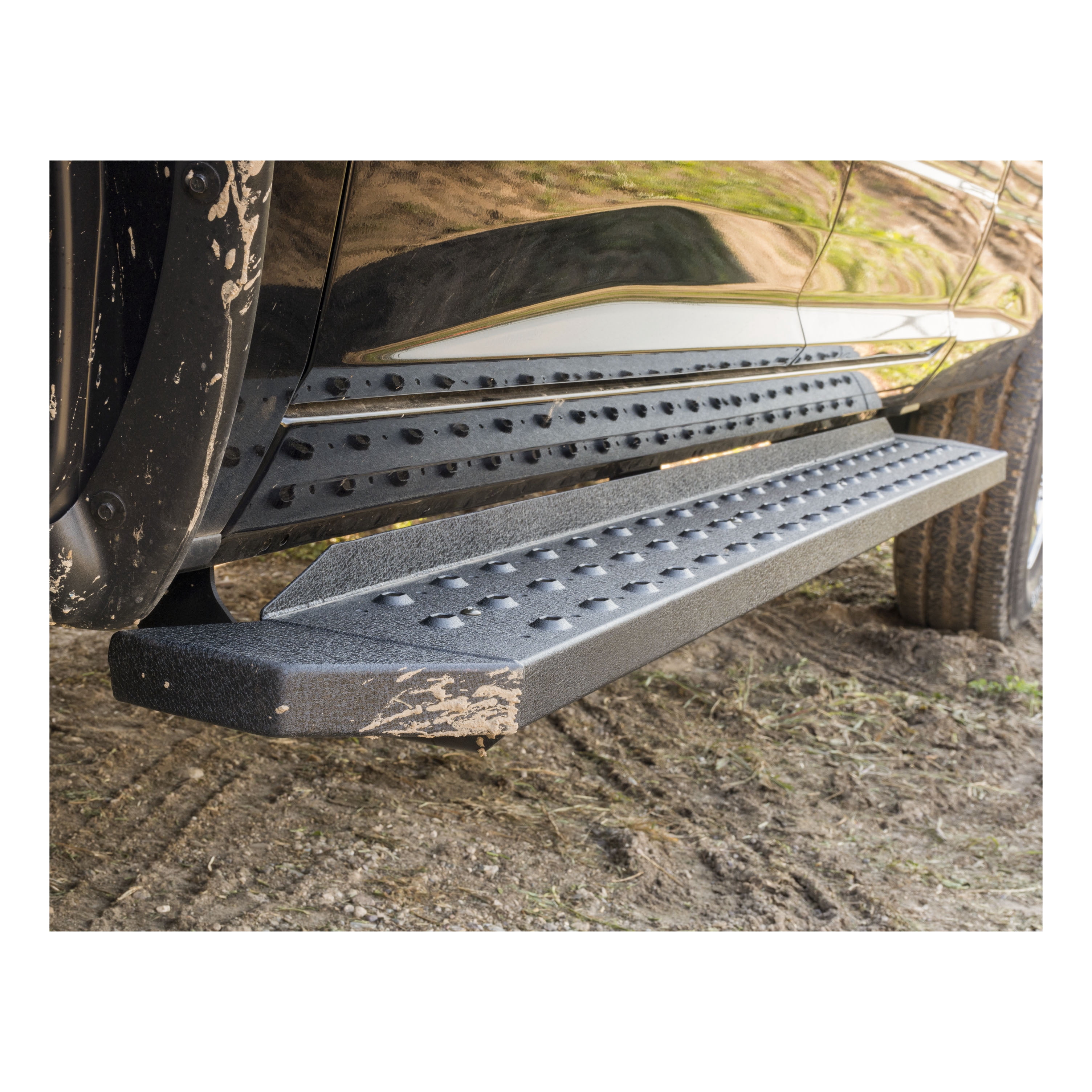 RidgeStep 6-1/2" x 53" Black Steel Running Boards (No Brackets) Fits select: 2015-2018 CHEVROLET SILVERADO K1500 LT, 2014 CHEVROLET SILVERADO K1500