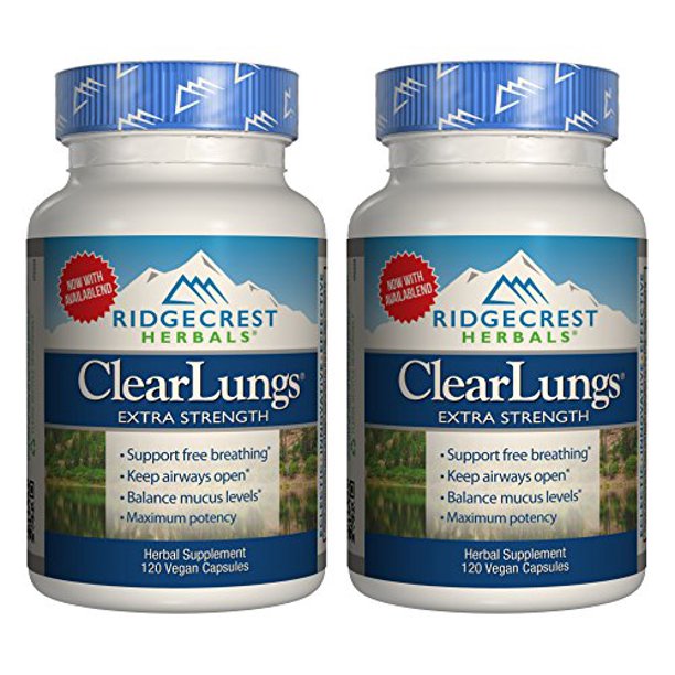 Ridgecrest Herbals ClearLungs Extra Strength Capsules, 120 Ct