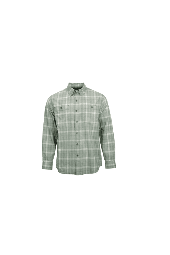 Men's Tech Chambray Plaid Button-Down Shirt