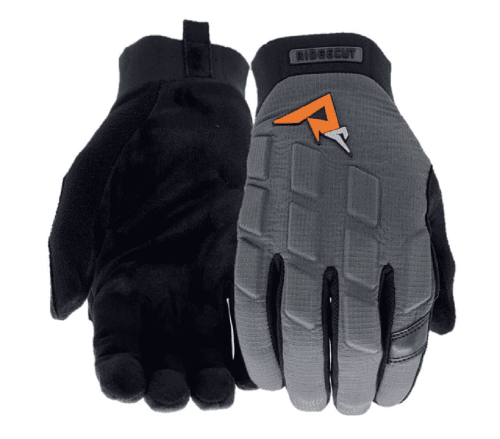 Ridgecut RC83039-XL Men's Cordura Gel Impact Polyester Work Gloves, Gray/Black, XL, 1 Pair