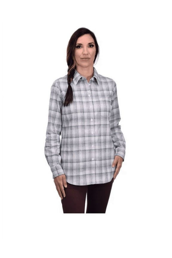 Women's Long Sleeve Flex Flannel Shirt (2XL)