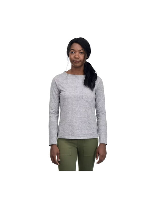 Women's Long Sleeve Marl T-Shirt (2XL)