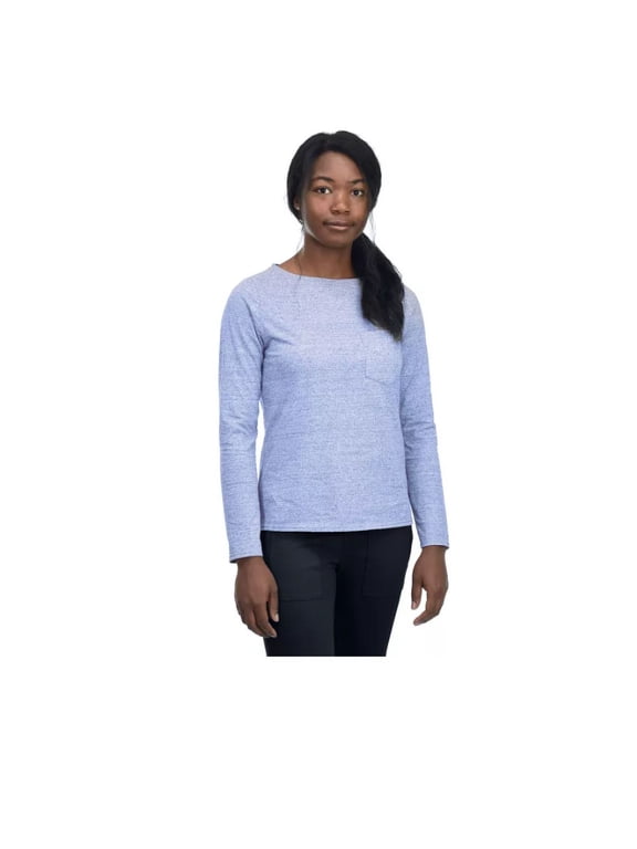 Women's Long Sleeve Marl T-Shirt (M)