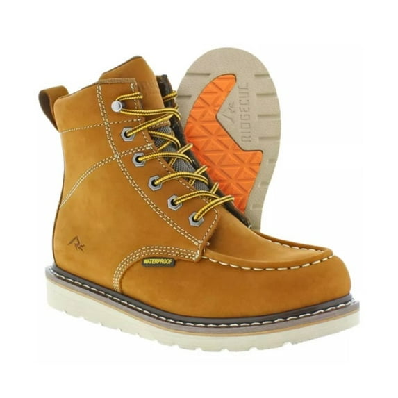 Ridgecut YWF-2204 Women's Contractor Moc-Toe Boot Size 7.5 M, Brown