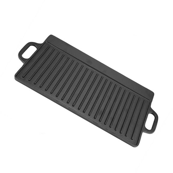 Ridged and Flat Non-Stick Double-Sided Griddle Pan, Non-stick Grill Cast Iron Baking Cooking Tray Bakeware Pancake for Making Eggs Home Restaurant