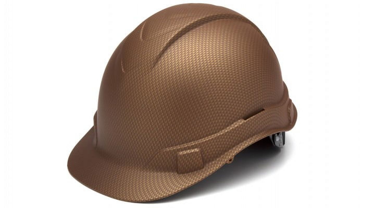 Ridgeline Cap Style Hard Hat, 4 Point Ratchet Suspension, Copper Pattern