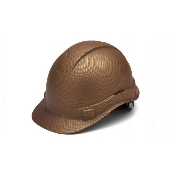 Ridgeline Cap Style Hard Hat, 4 Point Ratchet Suspension, Copper Pattern
