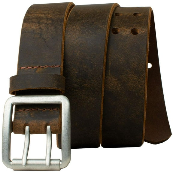 Ridgeline Trail Men’s Belt by Nickel Smart® - USA Made, Nickel Free Belt Buckle, Solid Leather Strap