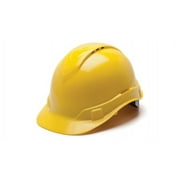 Ridgeline Vented Cap Style 4 Pt Ratchet Suspension Hard Hat, Yellow