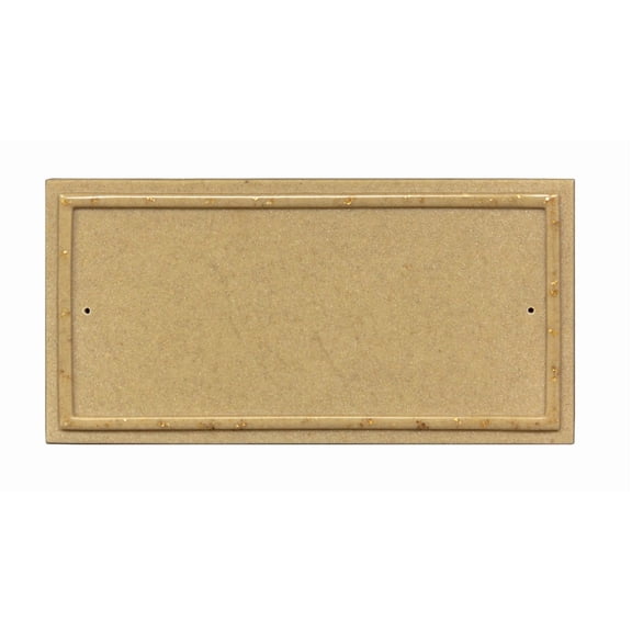 Ridgestone Rectangle Crushed Stone "Do it yourself kit" Address Plaque in Sandstone Color