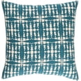 thumbnail image 1 of Surya RDW001-2020 Ridgewood Pillow Cover - Teal & Cream - 20 x 20 x 0.25 in., 1 of 3