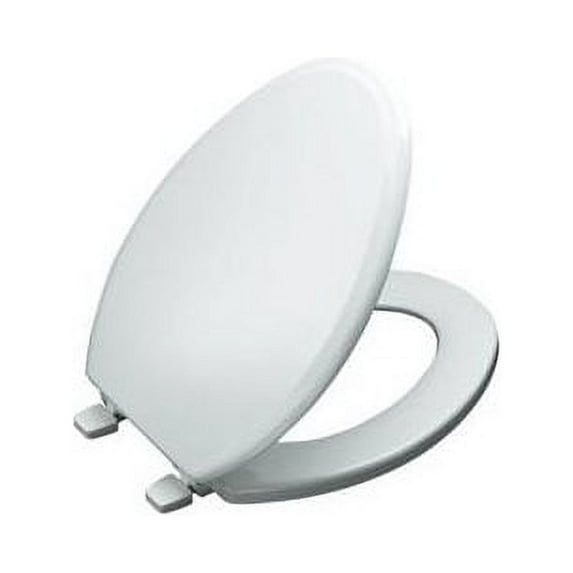 Ridgewood Round Closed-Front Toilet Seat - Finish: White