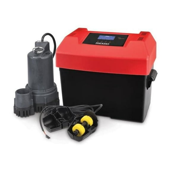 Ridgid 12V Battery Backup Sump Pump System