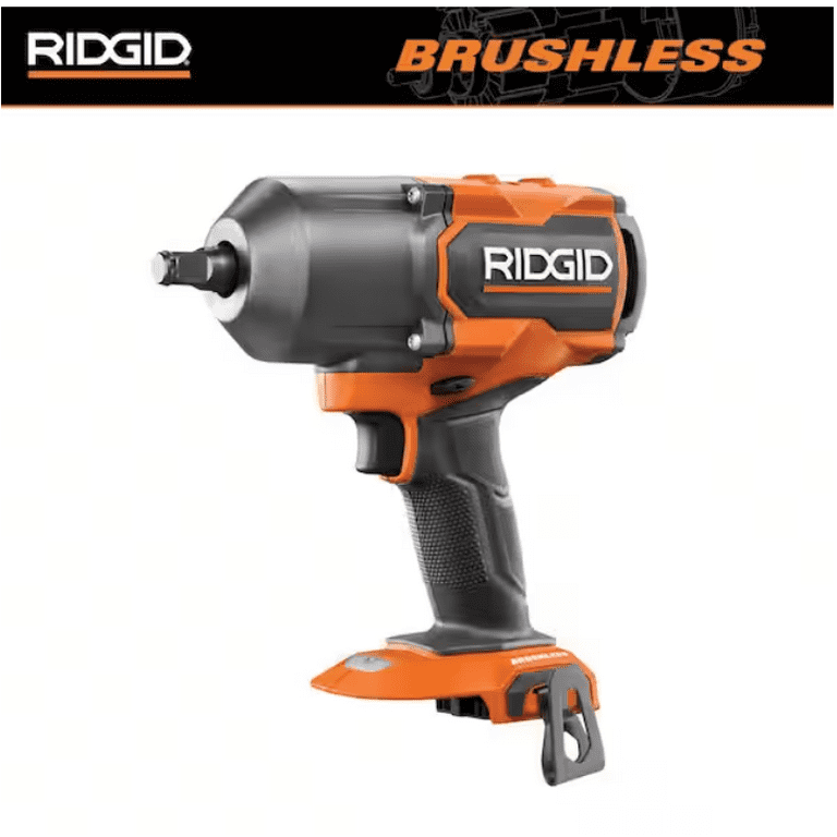 Ridgid 18V Brushless High Torque 1 2 Inch Impact Wrench Tool Only Battery Not Included Walmart